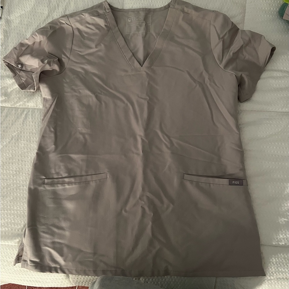 FIGS Grey Scrub Top